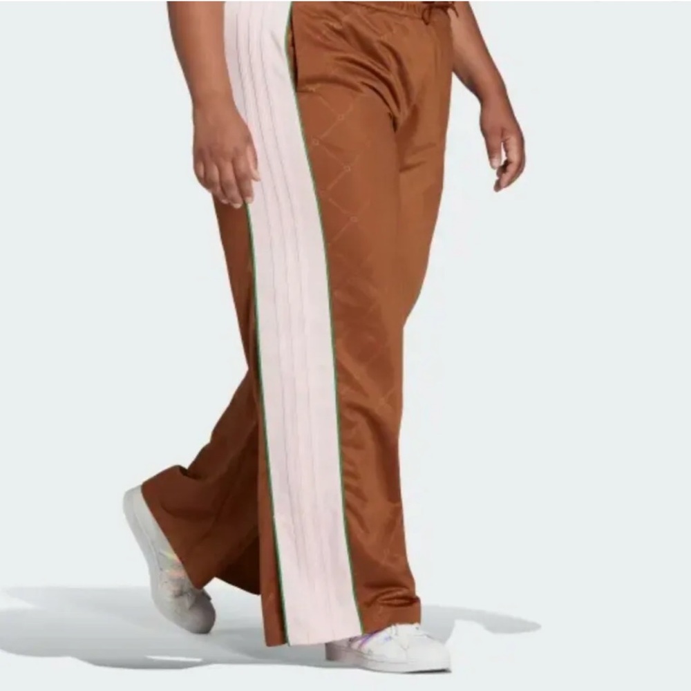 adidas Brown and Pink Track Pants